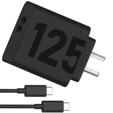 Cargador Motorola de 125W Duo USB-C a USB-C