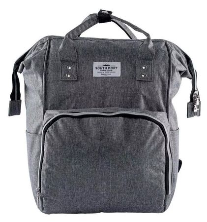 Mochila Maternal Gris South Port S46 By Gadnic Porta Mamaderas Térmico
