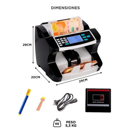 Contador De Billetes Gadnic MC-31 Profesional 1500 Billetes X Min