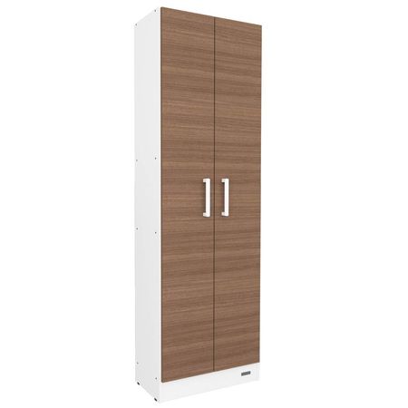DESPENSERO MULTIUSO MUEBLE DE COCINA 180 CM MOSCONI 10194 COLOR BLANCO FRENTE CARVALHO MEZZO