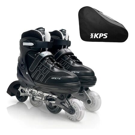 Rollers Kossok Kinetic Extensibles Ninos Ninas + Bolso S (28-32) 64 Mm Negro