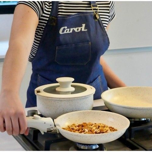Batería de Cocina 5 en 1 Antiadherente Granito Carol Beige - Vista 5
