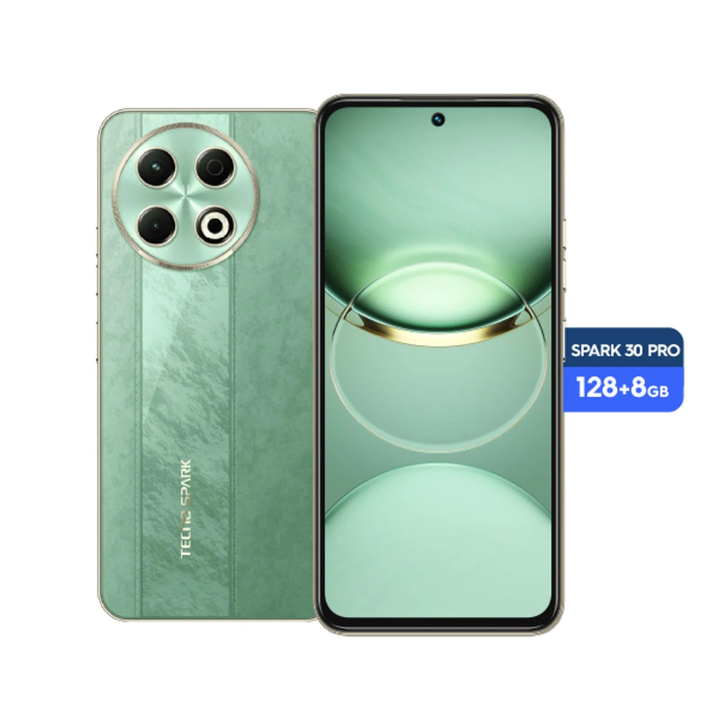 Celular Tecno Spark Camon 30S PRO (256+8GB) Shim Silver Green - Vista 2