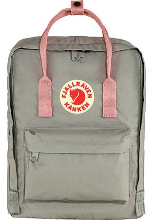 Mochila Fjallraven Kanken Classic Fog Pink Gris Liso