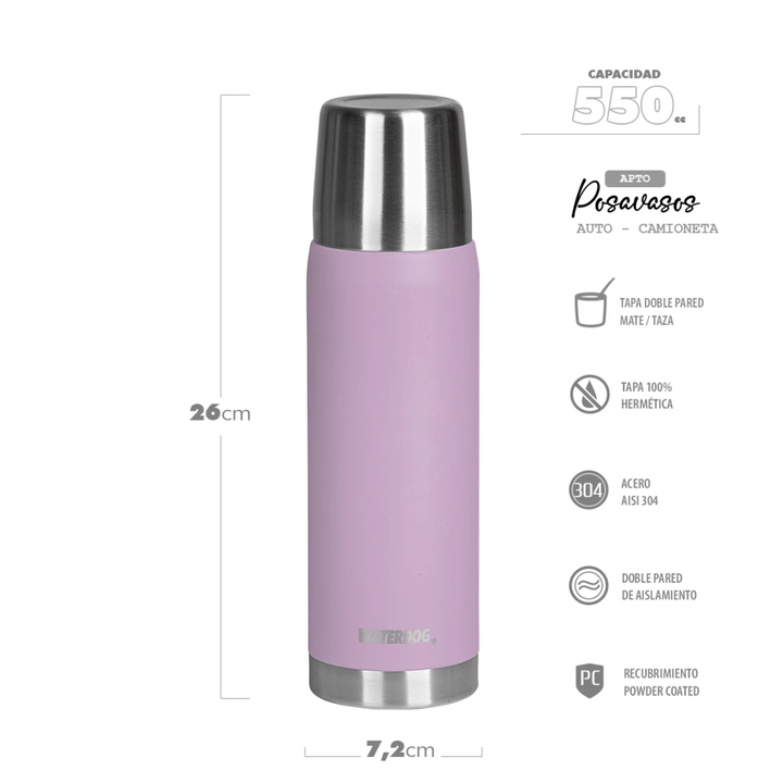 BOTELLA TERMICA WATERDOG 550CC (C:LILA OBUS550PS) - Vista 3