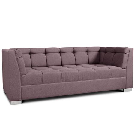 Sillon 3 Cuerpos Tokio Tapizado Shot Morado Antimanchas Espacity
