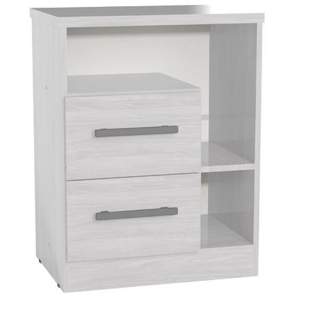 MESA DE LUZ ORLANDI VE 112 PREMIUM - VENECIA, 2 CAJONES REVERSIBLES