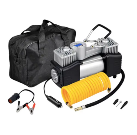 Compresor 12v Doble cilindro Gadnic AV37-TY Digital Auto Linterna