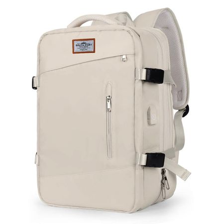Mochila de Viaje Beige Para Equipaje South Port MCH228 Impermeable 