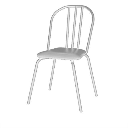 SILLA BROOKLYN DE CAÑO BLANCA TAPIZADO CRUDO
