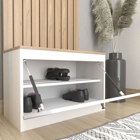 Botinero Recibidor Funcional Con Puerta Tables Cod: 4018 Olmo Finlandes-Everest