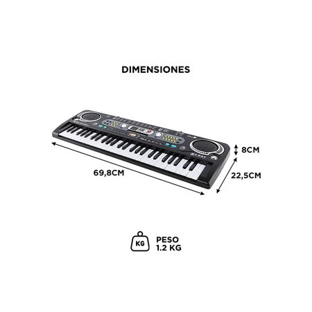 Teclado Musical Gadnic Órgano 54 Teclas