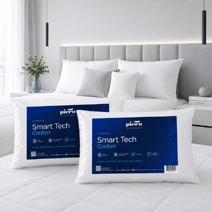 Almohadas Smart Tech Confort Piero Fibra 70x40cm Combo x2 - Vista 2