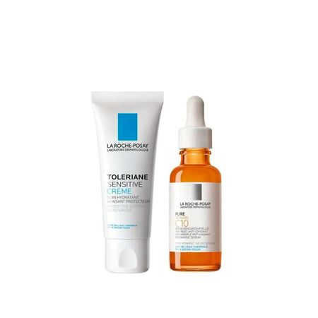 Set Pure Vitamina C10 + Toleriane Sensitive La Roche Posay