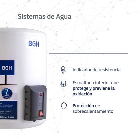 Termotanque eléctrico BGH BTE-040EC15MD blanco 40L 220V