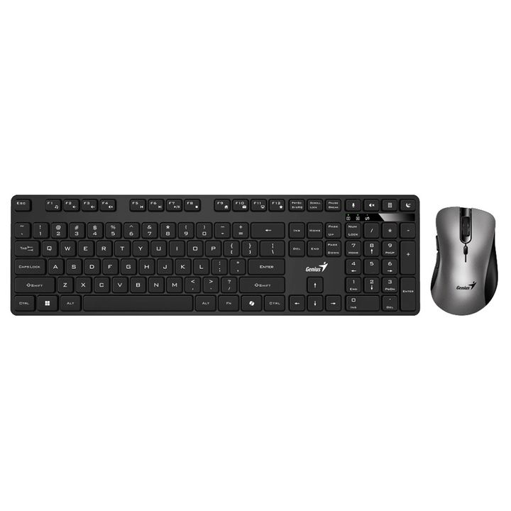 Teclado con Mouse Wireless Genius Km-8216S Silencioso - Vista 3
