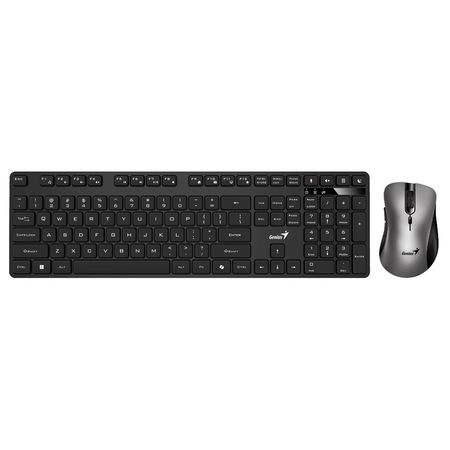Teclado con Mouse Wireless Genius Km-8216S Silencioso