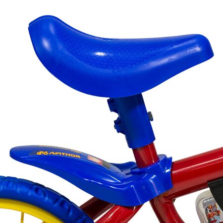 Bicicleta R12 Nathor con cantimplora Amarillo c/Rojo
