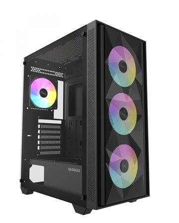 Gabinete Gamer Raidmax Vector V217 Black ARGB TG