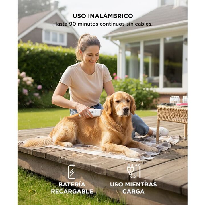 Maquina Para Rasurar Perros Gatos Gadnic + Accesorios de Aseo - Vista 4