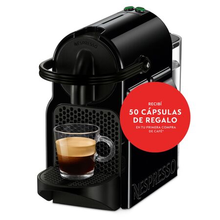 Cafetera Nespresso Inissia Negra D40-AR-BK-NE5-IMPO
