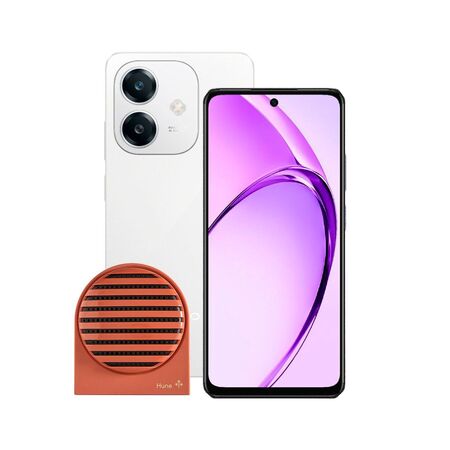Combo Oppo A60 8+256GB White + Parlante Hune 5W Bluetooth