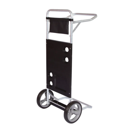 CARRITO DE PLAYA ALUMINIO NEGRO MOR (002495 002595)