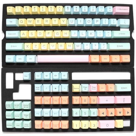 Set Teclas Ducky Cotton Candy 108 Double Shot Keycap