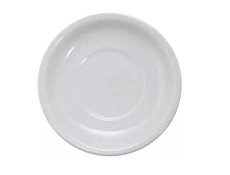 Plato Te Desayuno Tsuji Porcelana Recta 450 Pack X 12 Uni Blanco 450-19