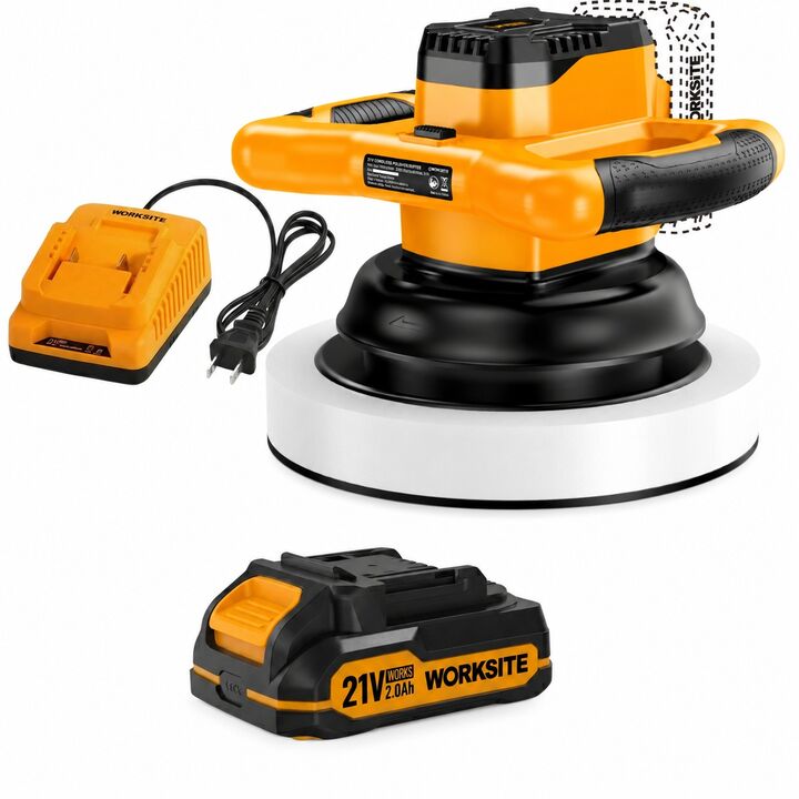 Pulidora Orbital Auto Inalambrica Bateria Worksite 3500 Rpm - Vista 1
