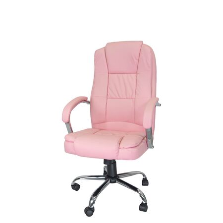 Silla T-GO de Escritorio Ergonómica Eco Cuero Acolchada Cómoda Prestige Rosa