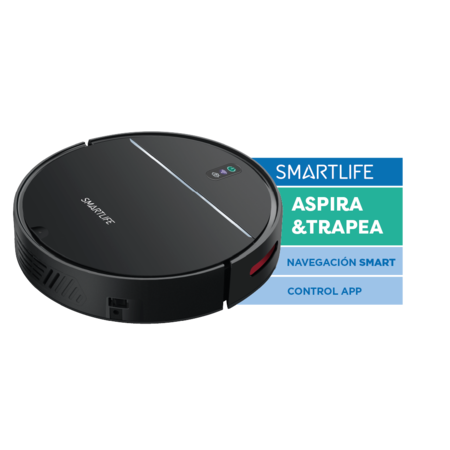 Aspiradora Robot Smartlife RVC010 Extra Slim Barre y Trapea