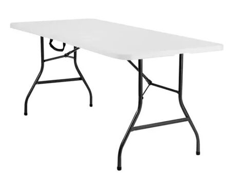 MESA PLEGABLE DE PICNIC 180X74 BLANCA