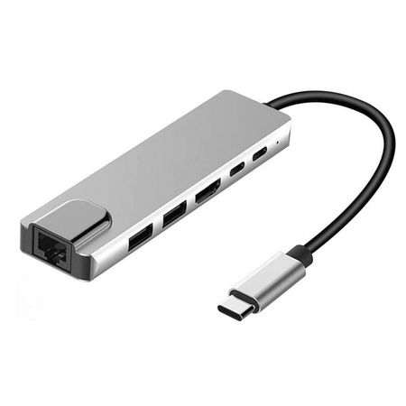 Adaptador USB C Hub Para Mac Apple 6 en 1