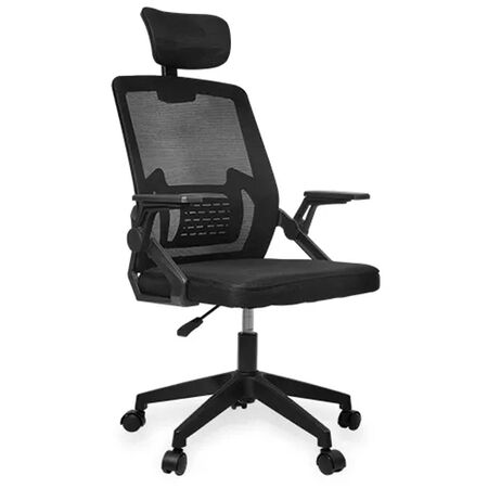 Sillon De Oficina Belfast Respaldo Alto Mesh 21512 Utile Ut-1090 Negro