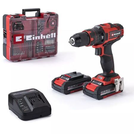 Einhell Taladro impacto Inalambrico TE-CD 18/40 Li-i +64 (2x2,0Ah)