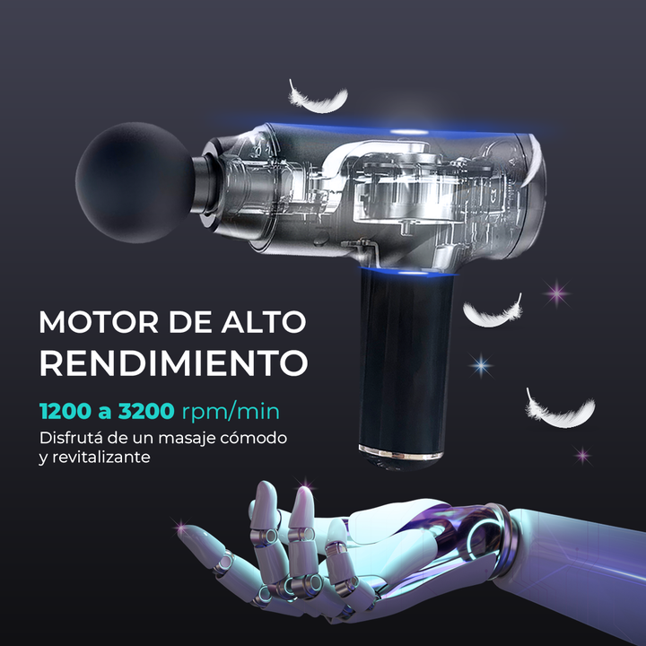 Pistola Masajeadora Rehabilitacion Muscular Melfit Vital Force - Vista 7