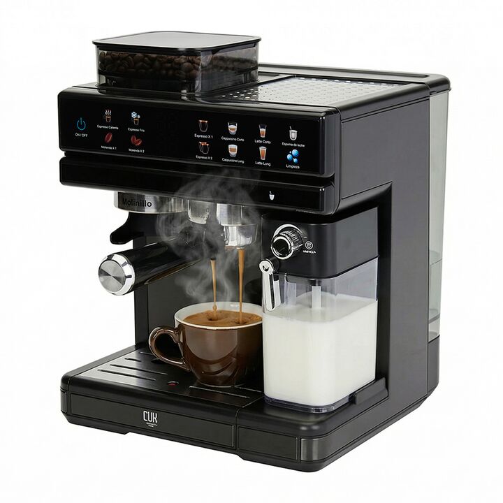 Cafetera Expresso Cuk By Gadnic 20 Bar Potencia 1350W Molinillo de Café y Espumador de Leche - Vista 1