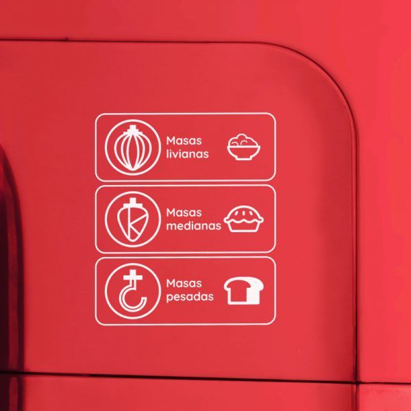 Batidora Planetaria De Pie Ken Brown - Roja 10 velocidades - 800w Funcion Turbo - Vista 4