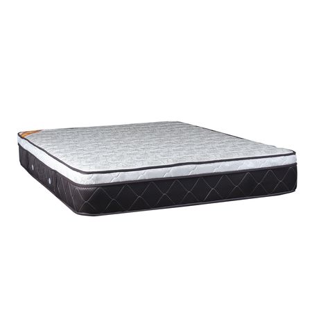 Colchon Maxiking Leicester 2 Plazas y Media 140x190x26 de Resortes Bonnell con Pillow de Espuma Suave