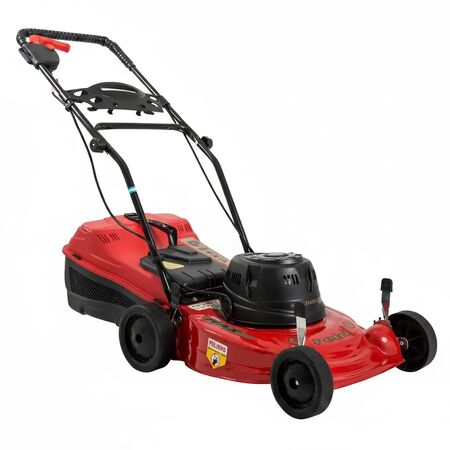 Cortadora Césped Eléctrica Petri 1300W 36cm 5 Alturas Bolsa Recolectora Rojo 3/4hp