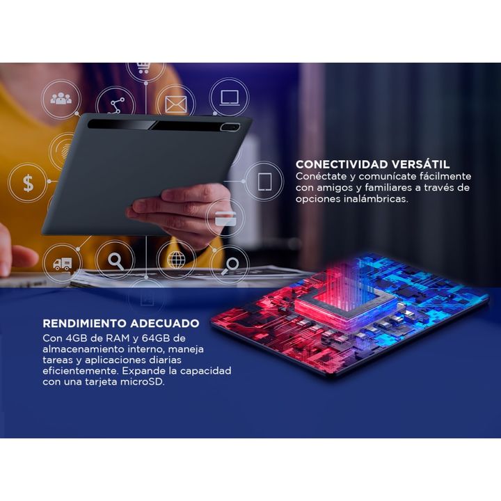 Tablet Gadnic 4GB RAM 64GB Android 10 Pulgadas - Vista 4