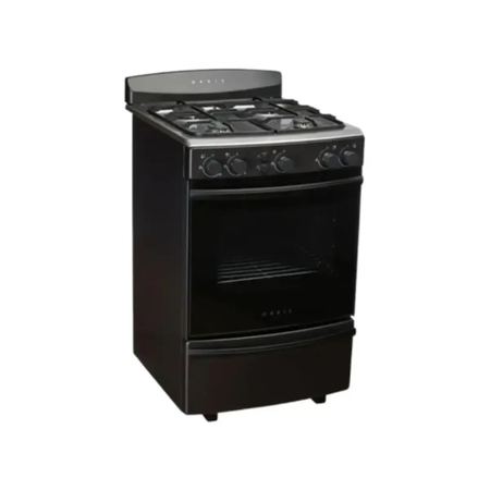 Cocina Orbis 55 cm Gris Horno Enlozado 4 Hornallas 958gp4m