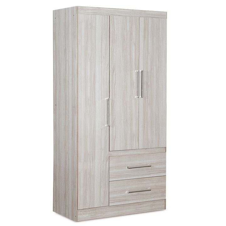 Placard Ropero Marfil 3 Puertas 2 Cajones Reforzado Maximo Fortaleza - Vista 8