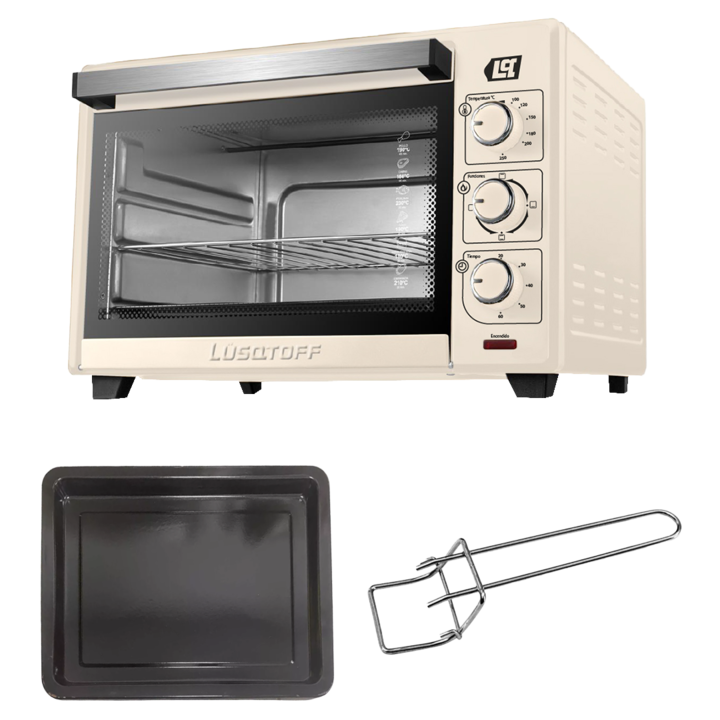 HORNO ELECTRICO LUSQTOFF 60L CREAM - Vista 4