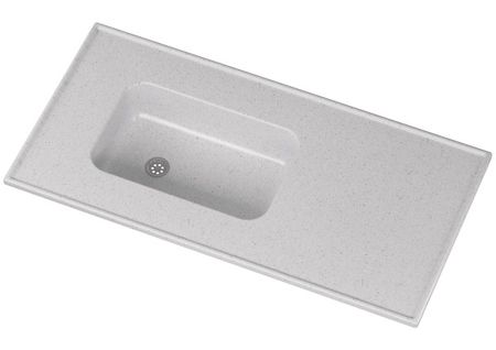 MESADA CON BACHA DURAFORT GRIS CLARO 120X60