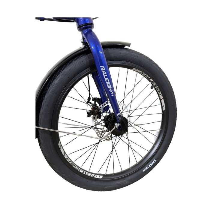 Bicicleta Plegable Raleigh Curve / Azul / Cuadro de aluminio / Frenos a disco mecanico / 6Vel. / Rodado 20". - Vista 3