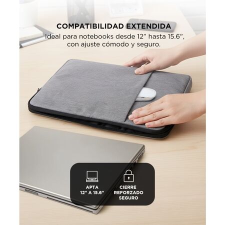 Funda Para Notebook Gadnic de 15.6” Impermeable Con Proteccion Interior