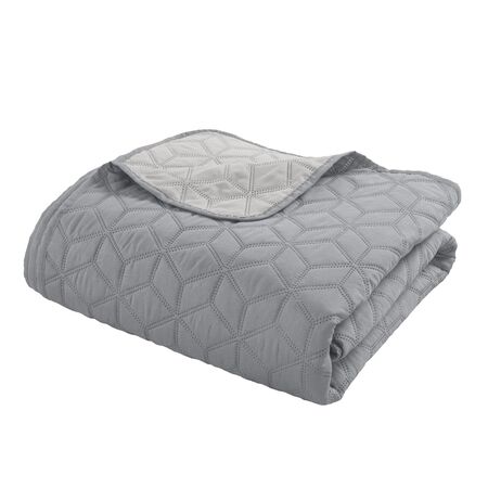 Cubrecama Cover 1 1/2 Plaza Reversible con Fundas