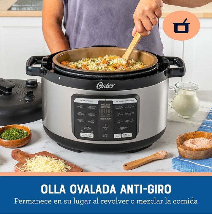 Multi-olla rápida ovalada Oster® 5.7 L — 15 funciones | CKSTPCECOV57 - Vista 6